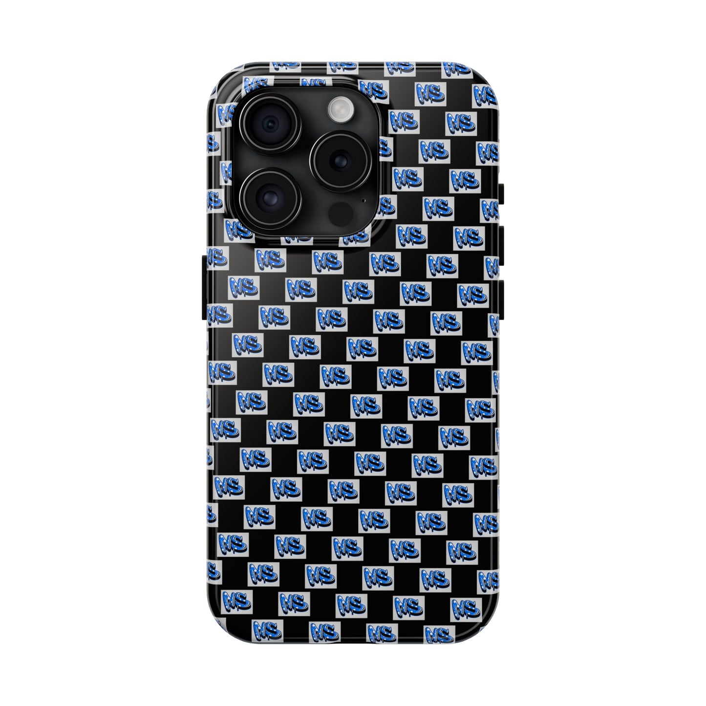 All Over Logo Phone Case Black