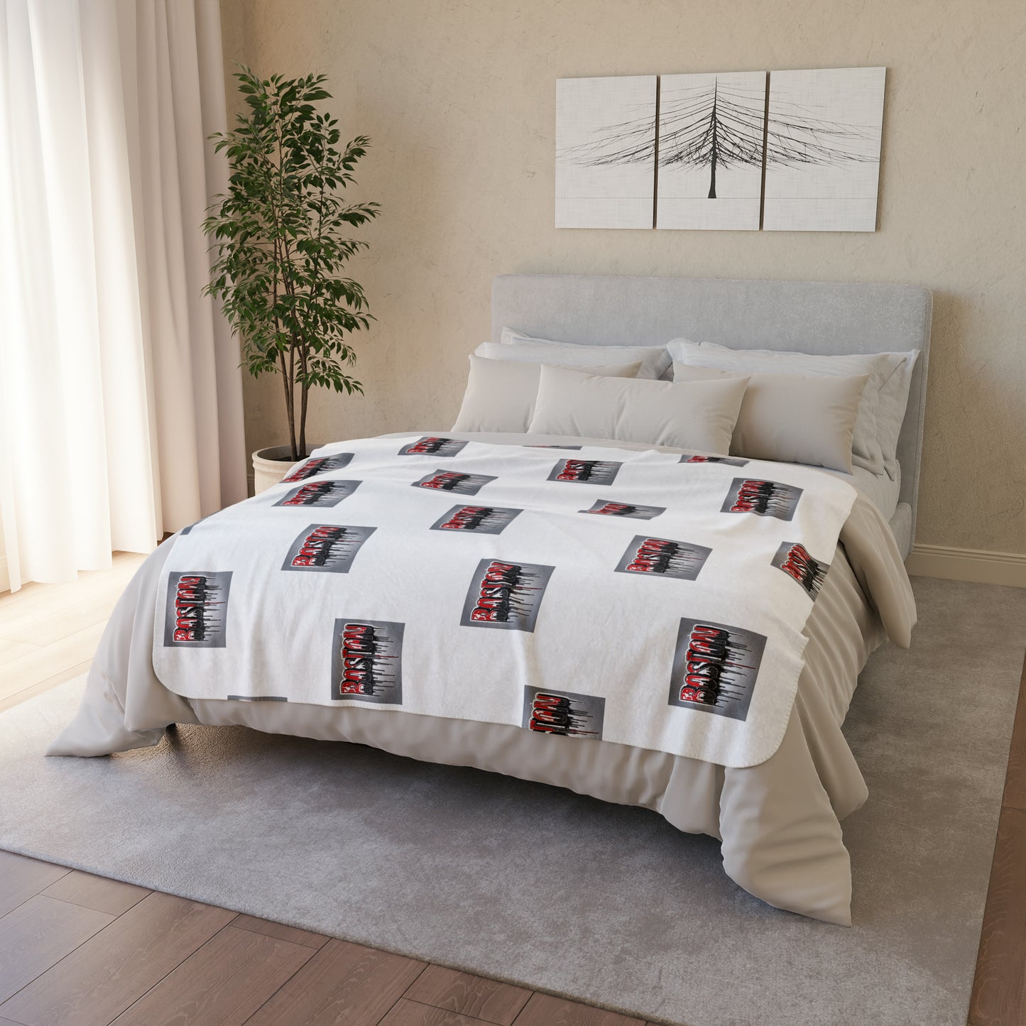 Boston Logo Fleece Blanket