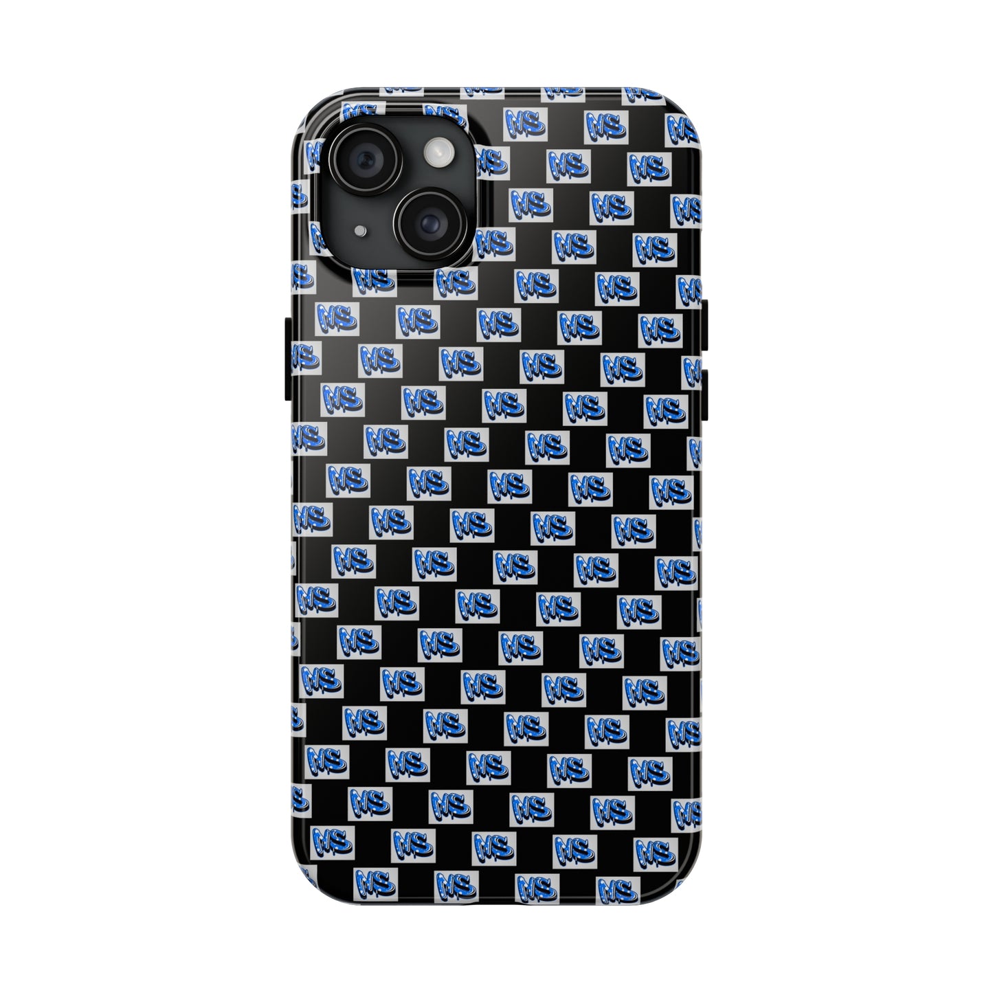 All Over Logo Phone Case Black