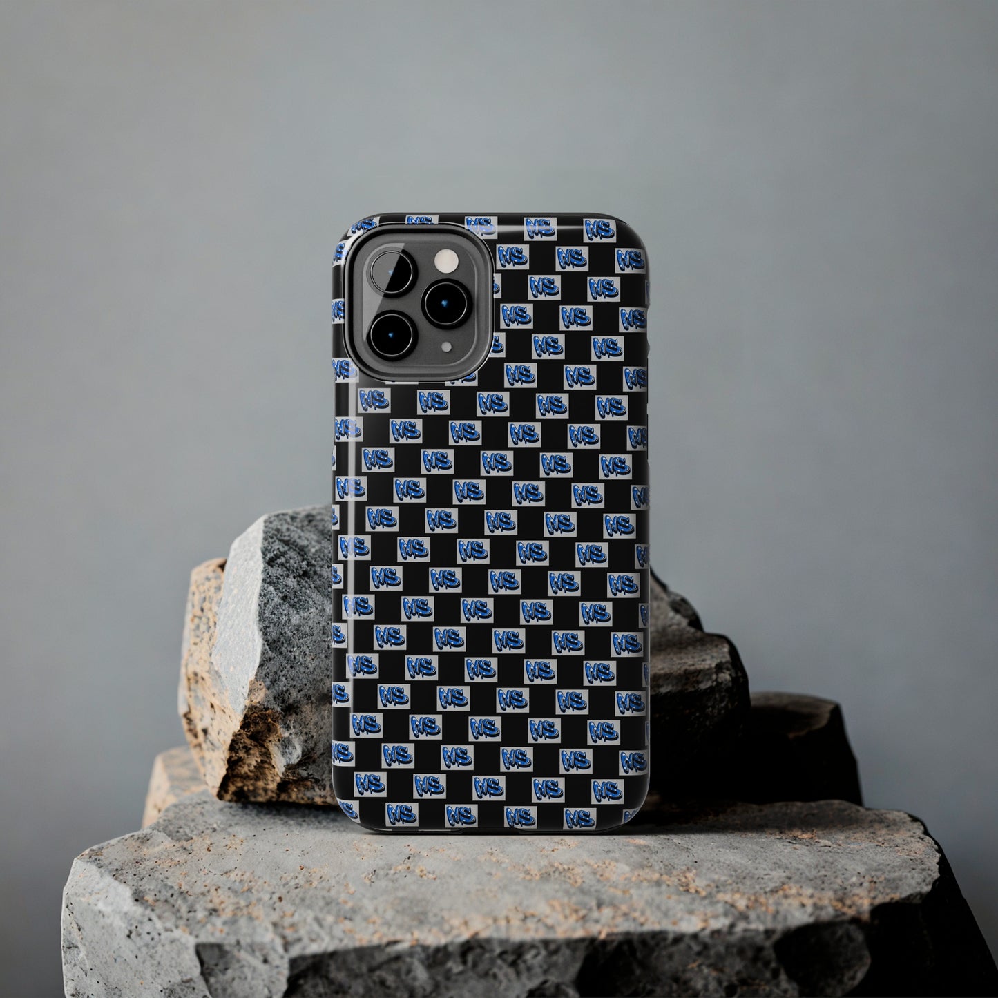 All Over Logo Phone Case Black