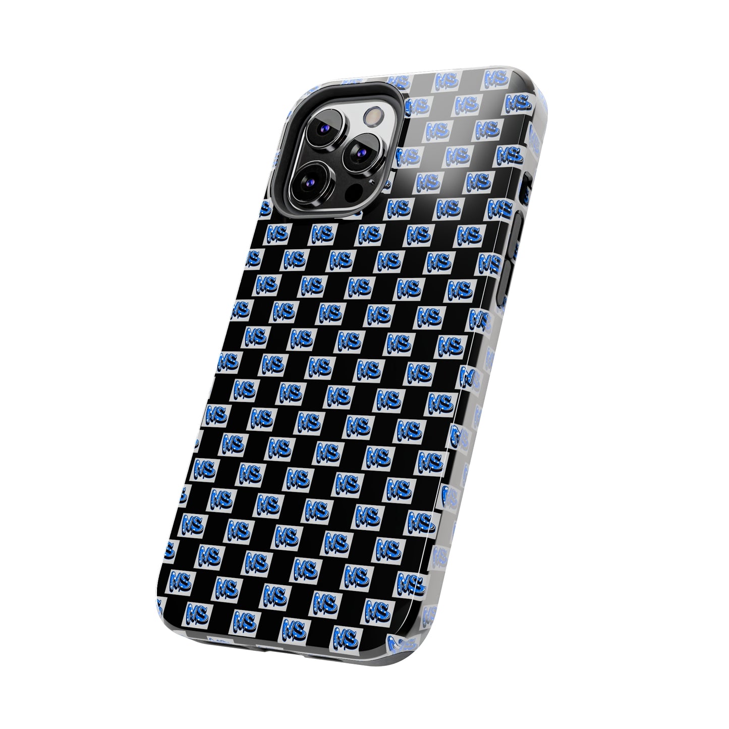 All Over Logo Phone Case Black