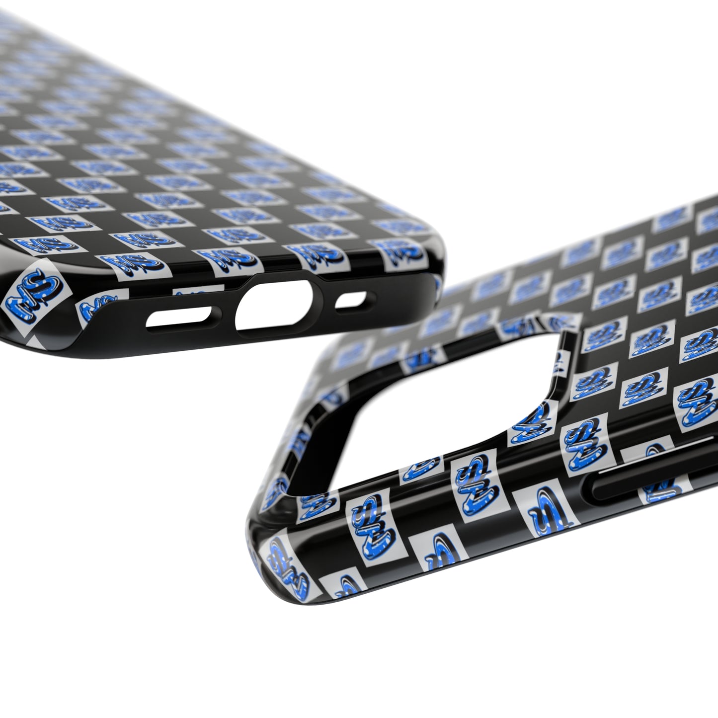 All Over Logo Phone Case Black