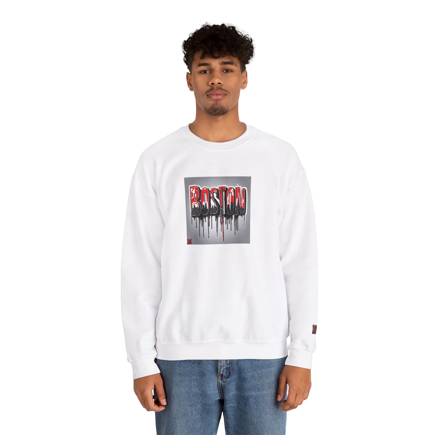 Boston Logo Crewneck Sweatshirt