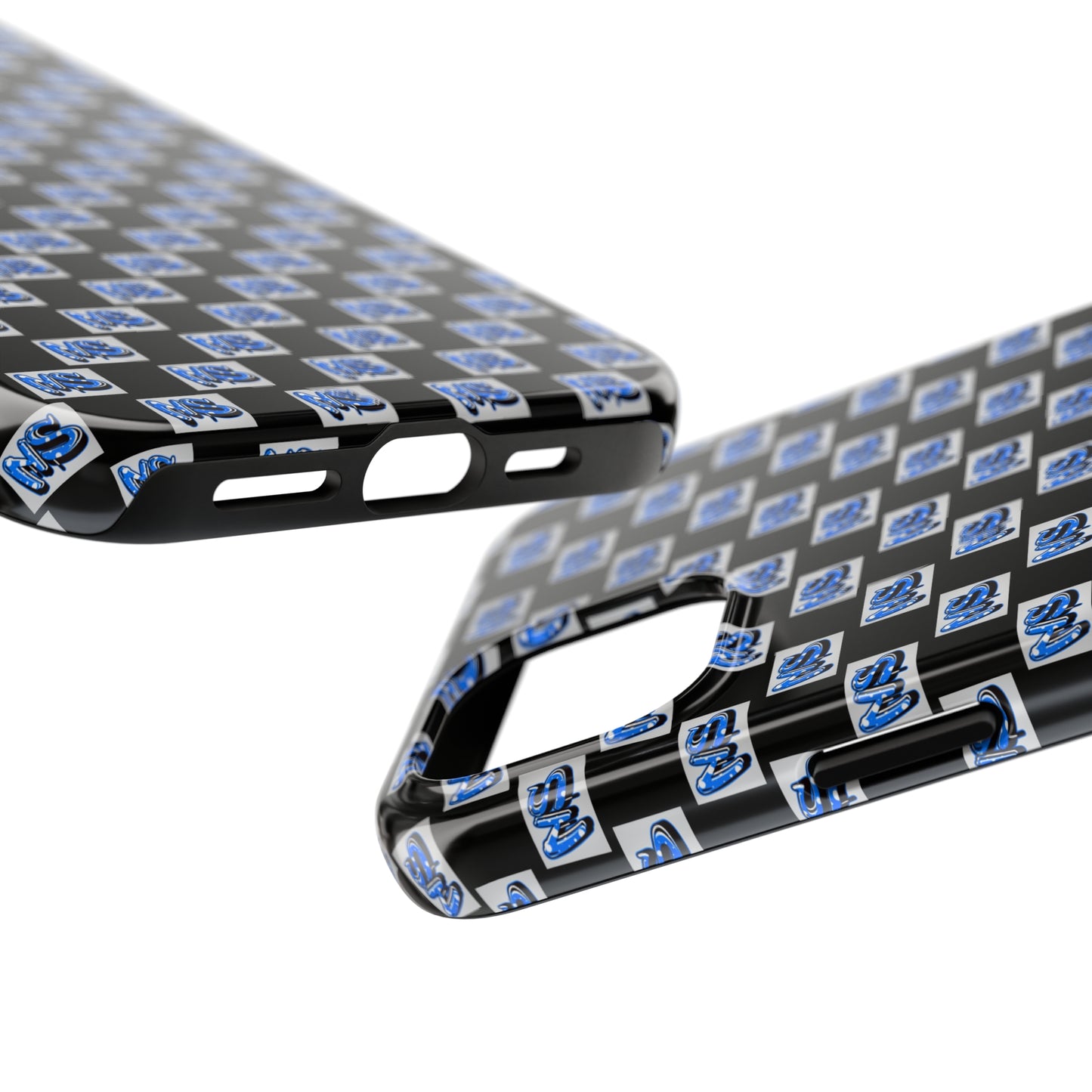 All Over Logo Phone Case Black