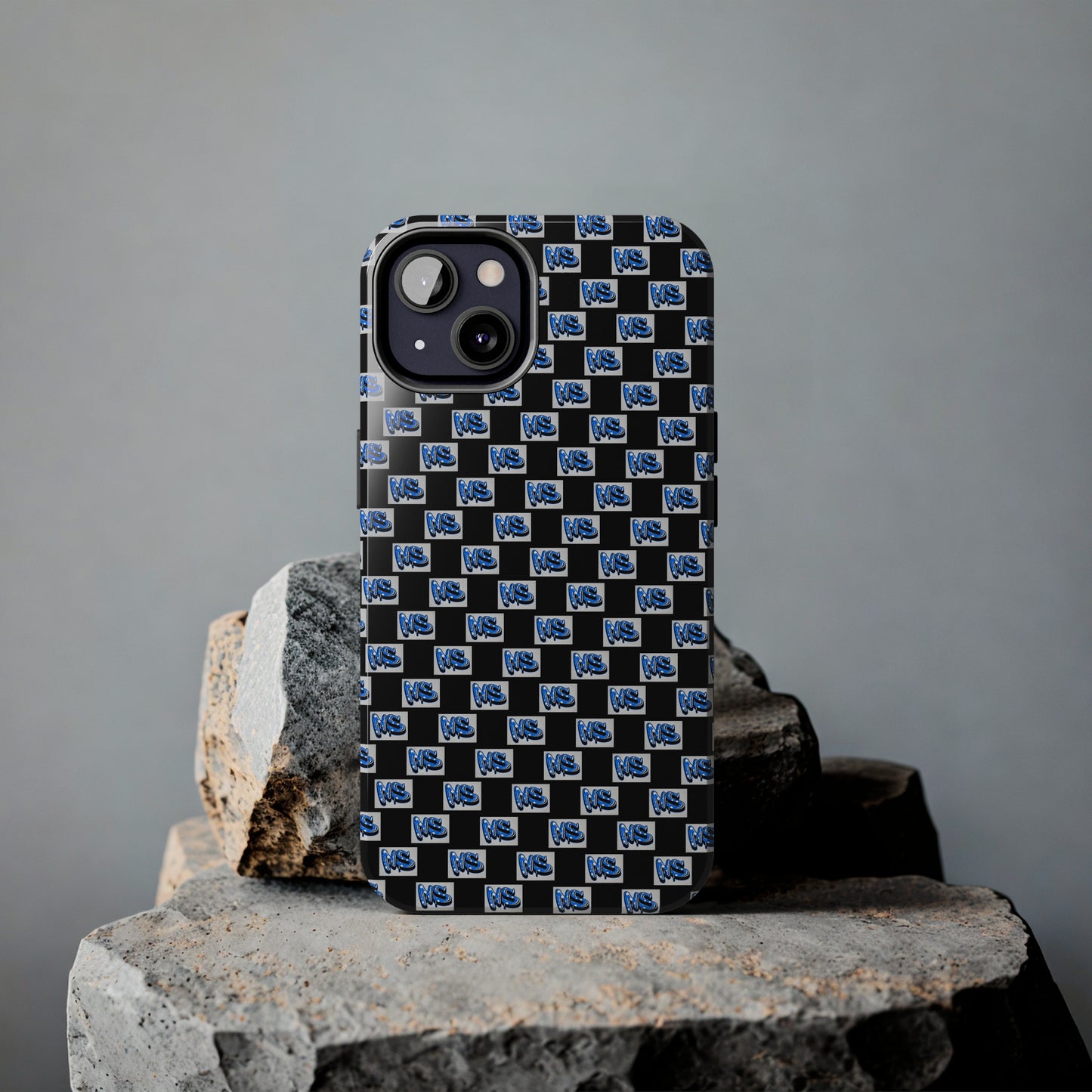 All Over Logo Phone Case Black