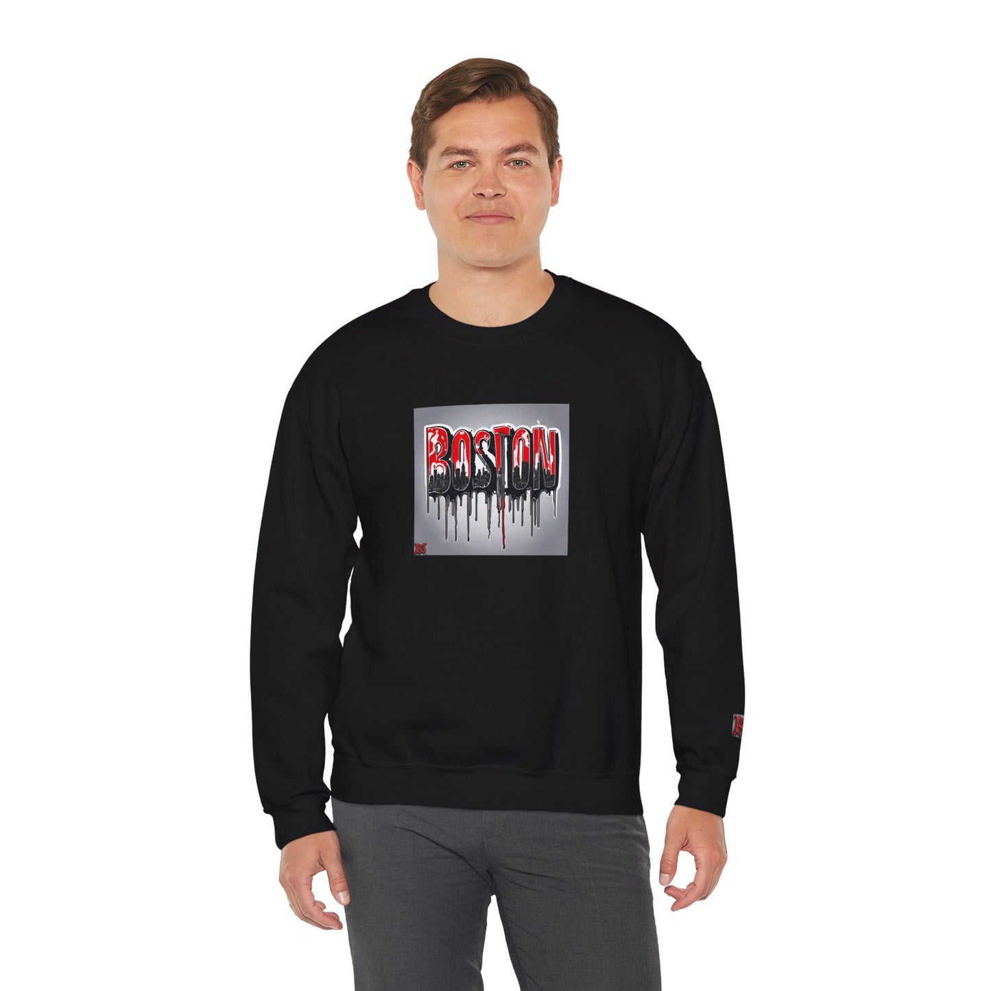 Boston Logo Crewneck Sweatshirt