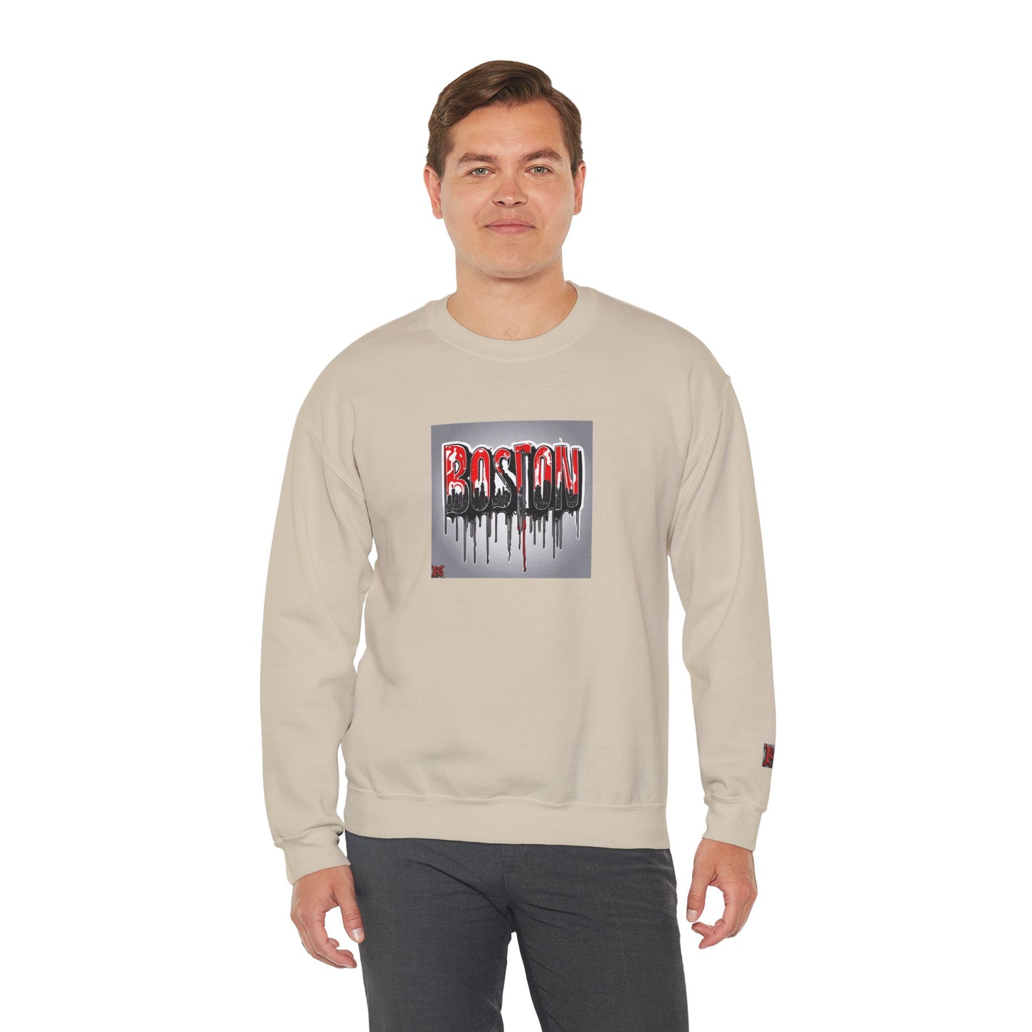 Boston Logo Crewneck Sweatshirt