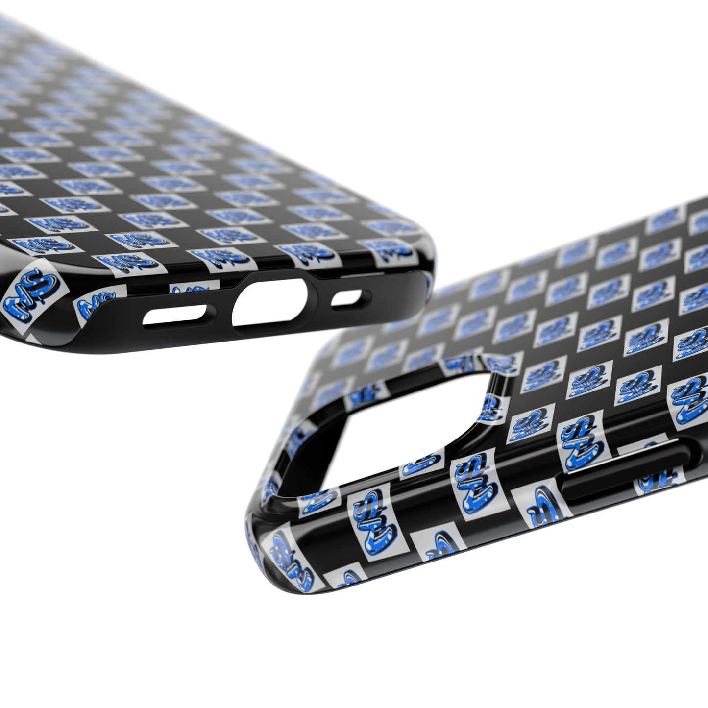 All Over Logo Phone Case Black