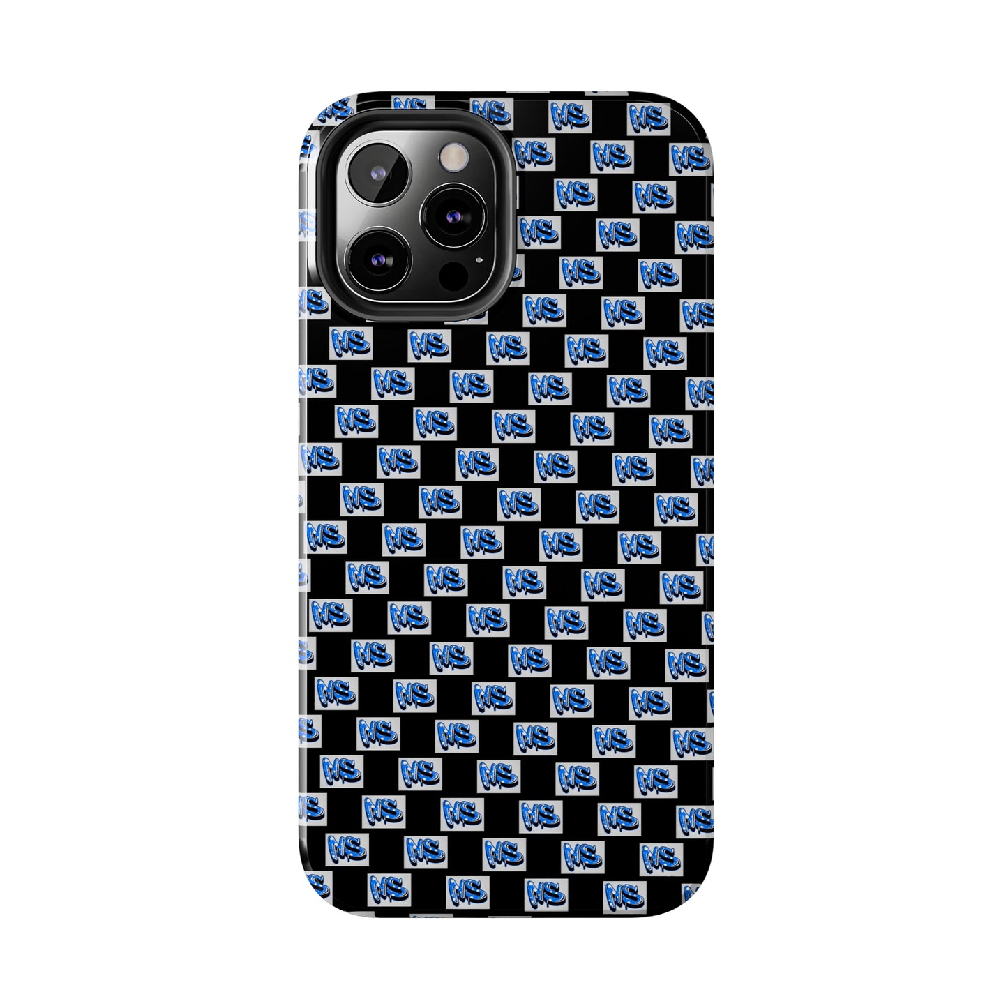 All Over Logo Phone Case Black