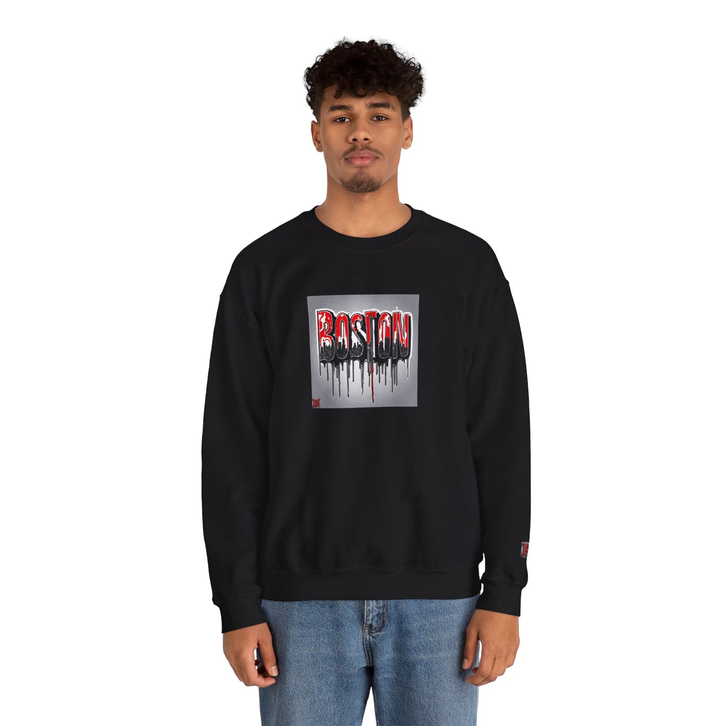Boston Logo Crewneck Sweatshirt