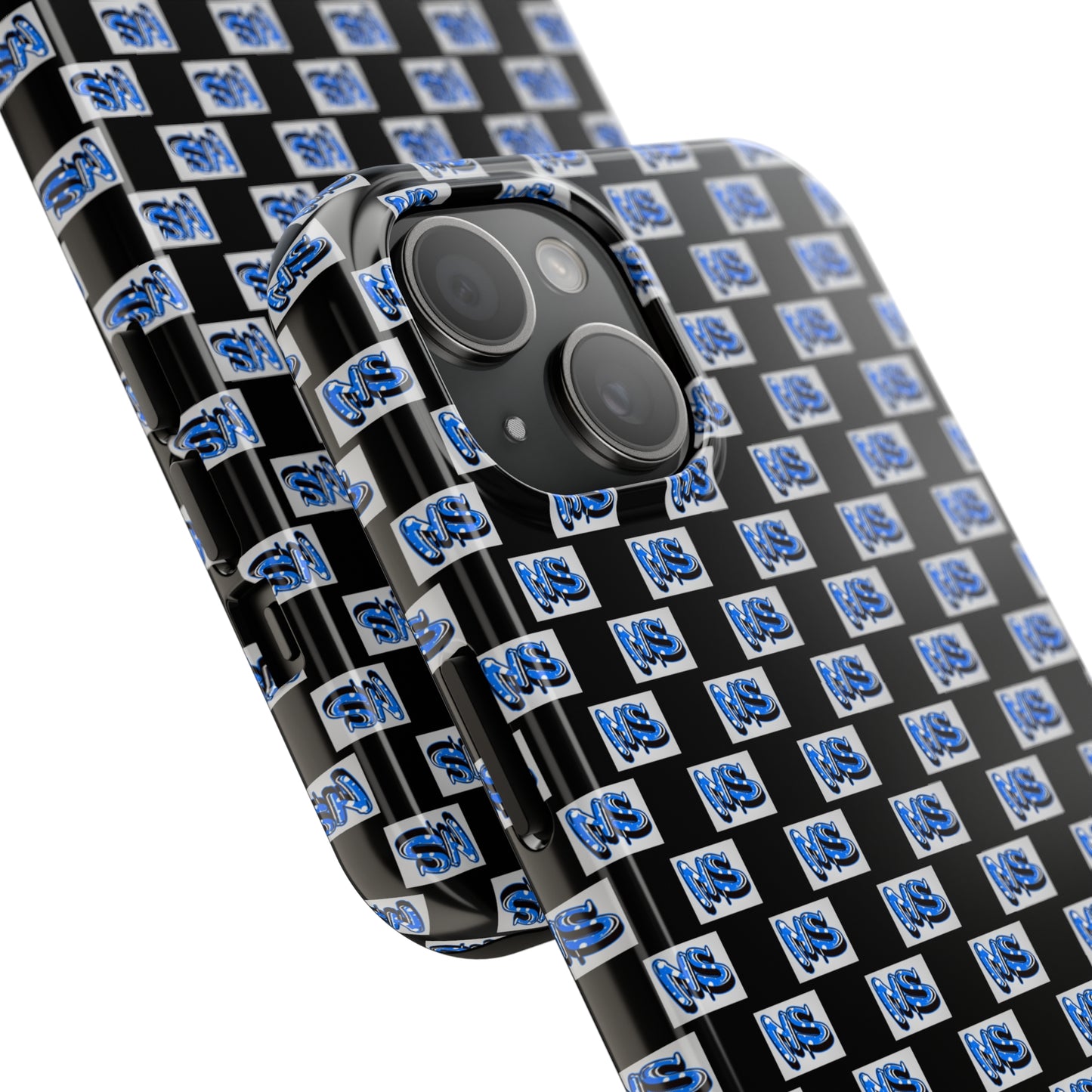All Over Logo Phone Case Black