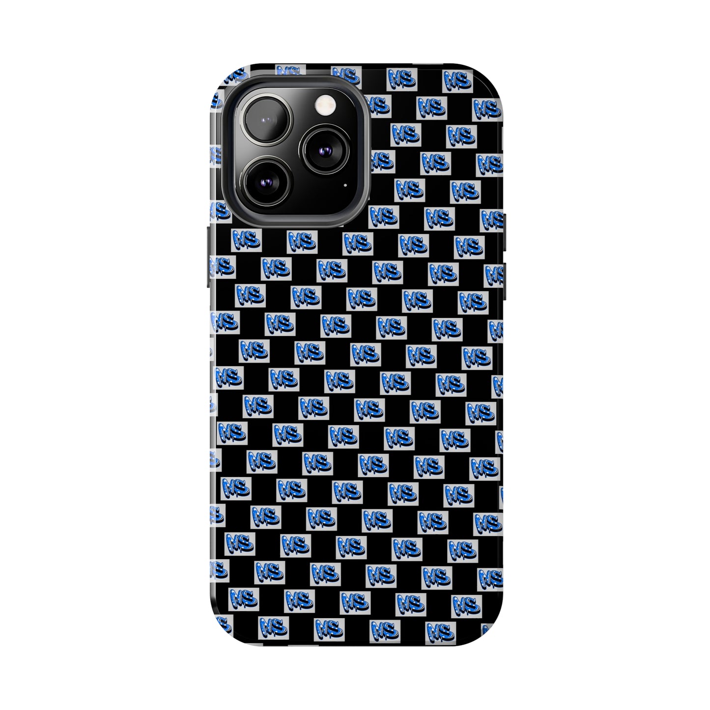 All Over Logo Phone Case Black