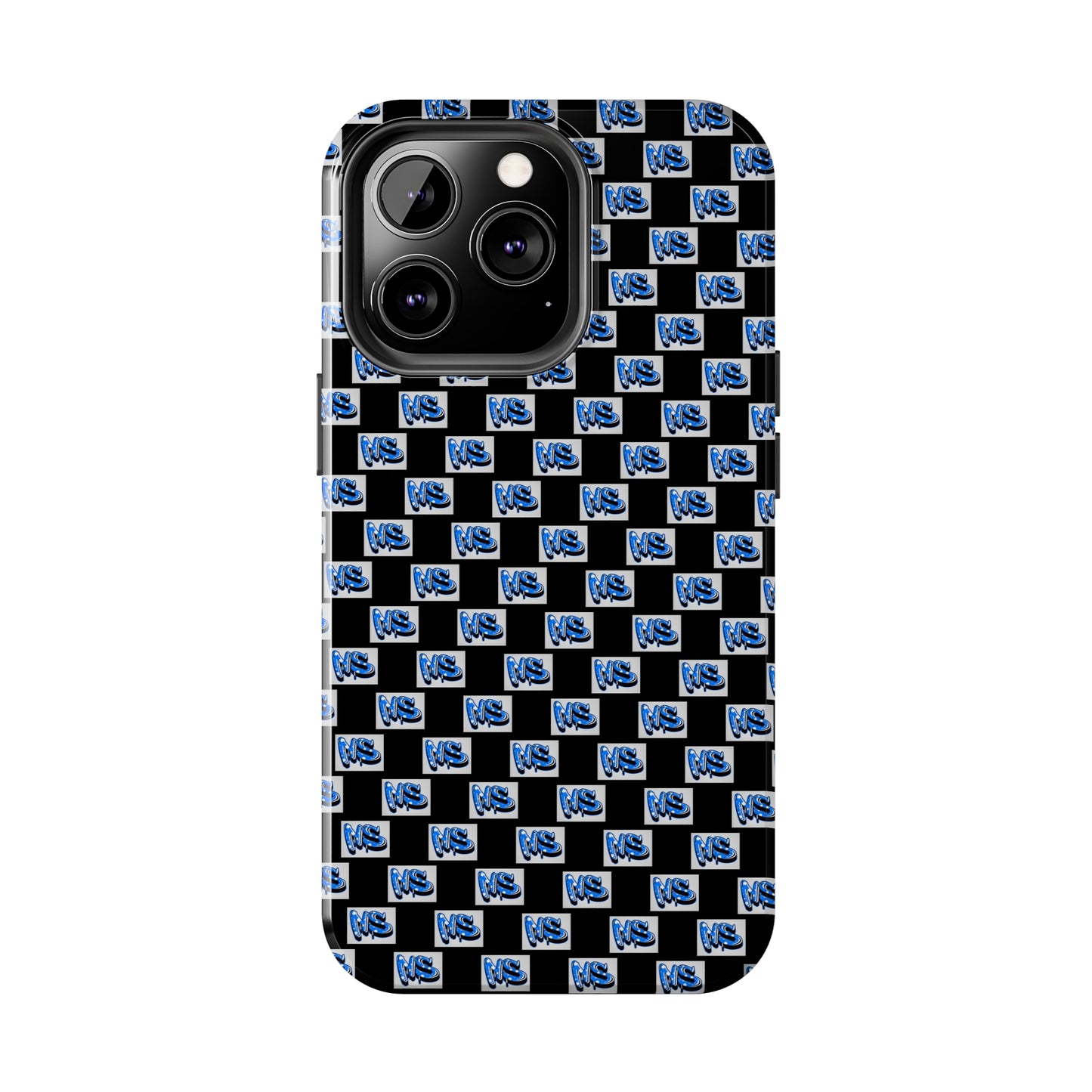 All Over Logo Phone Case Black