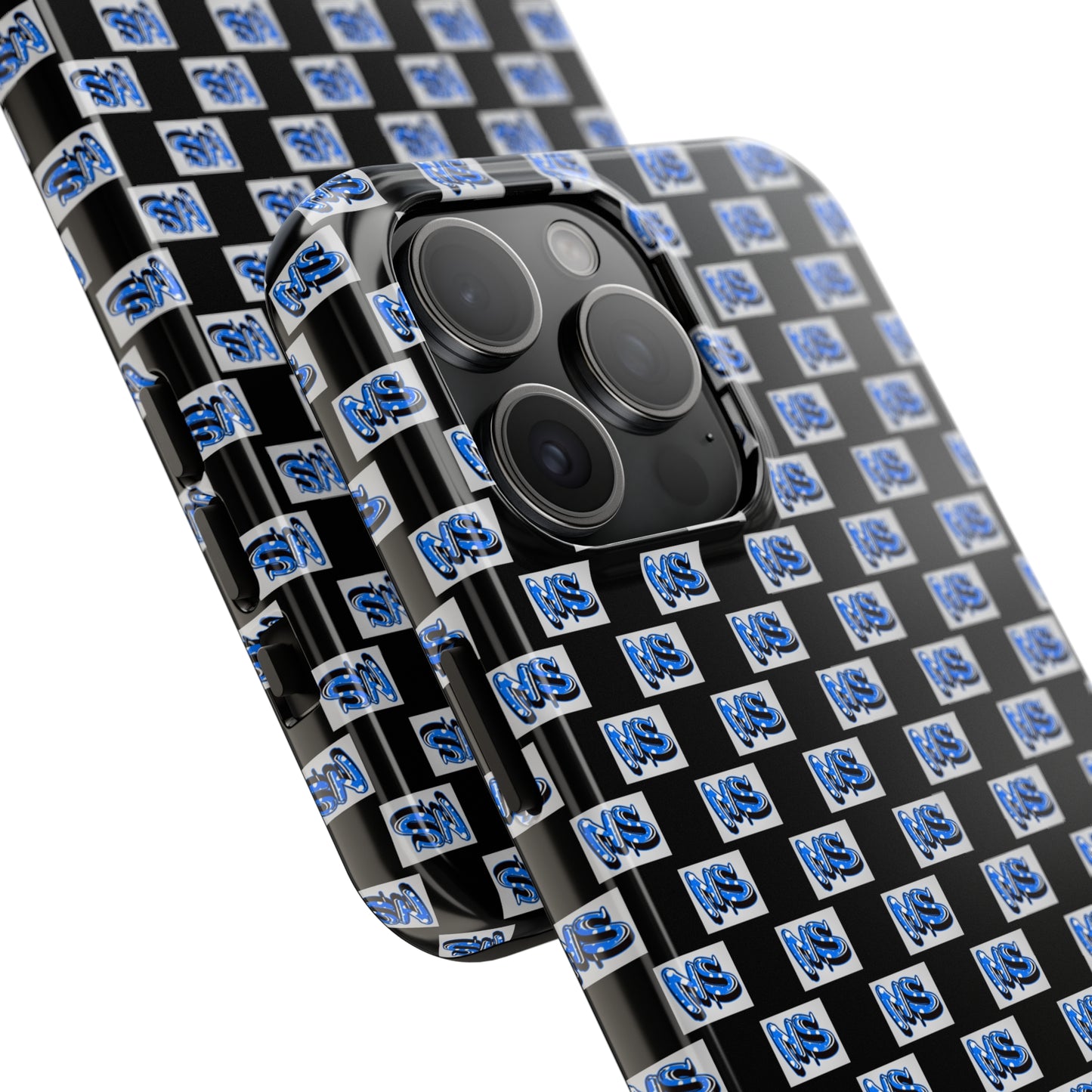All Over Logo Phone Case Black