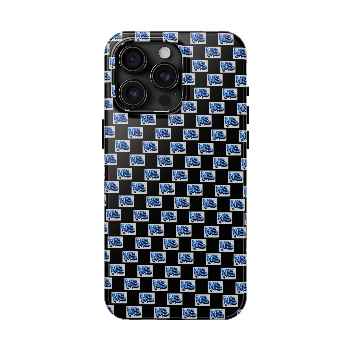 All Over Logo Phone Case Black