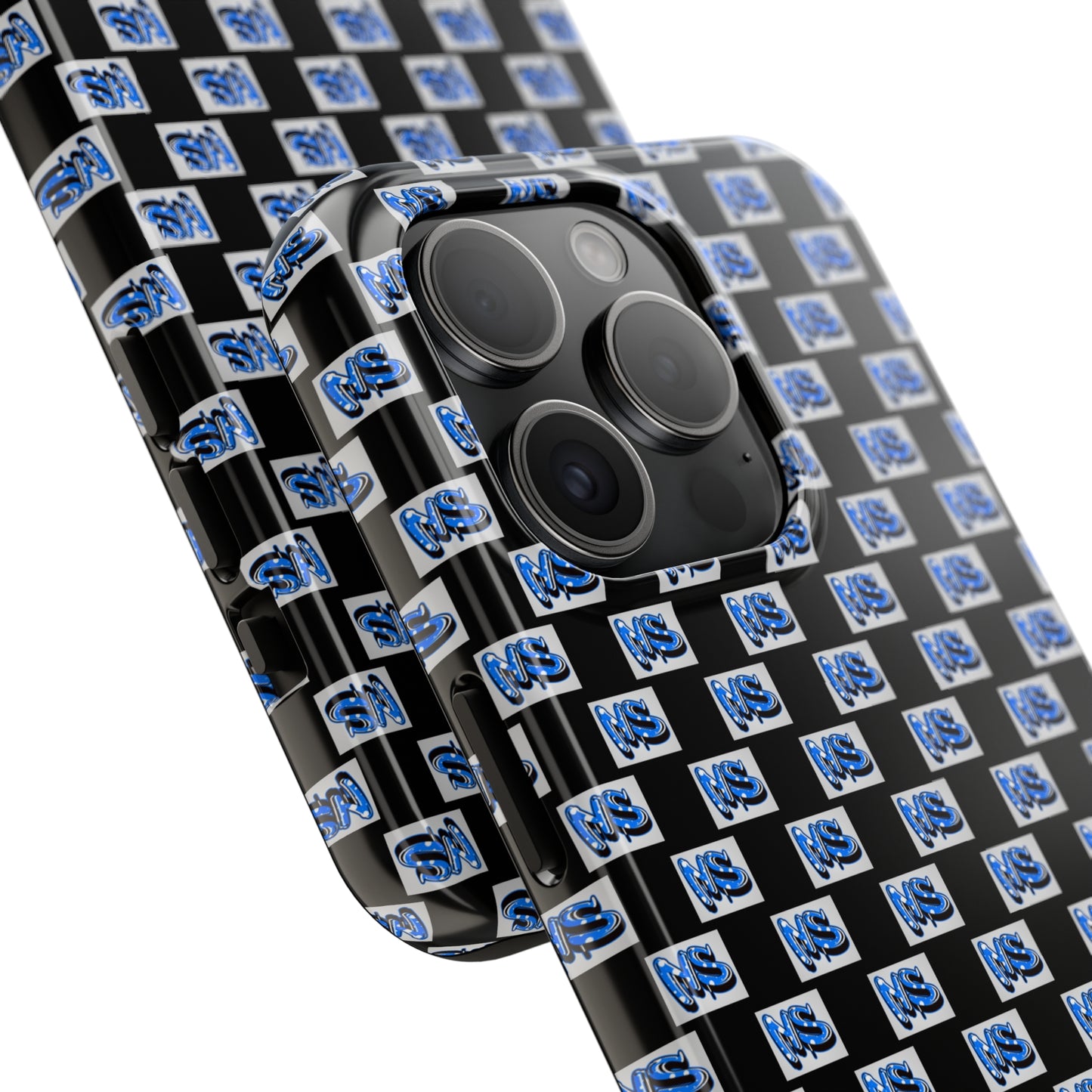 All Over Logo Phone Case Black