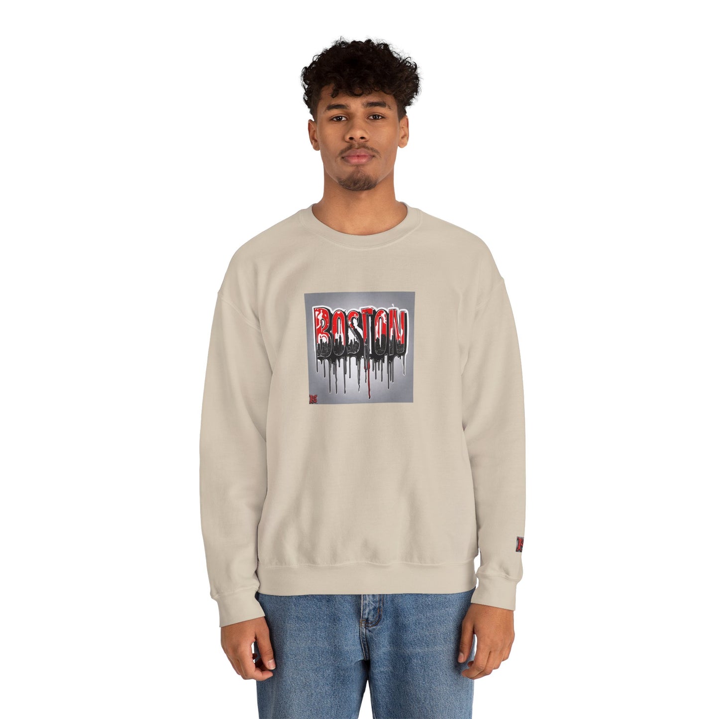 Boston Logo Crewneck Sweatshirt