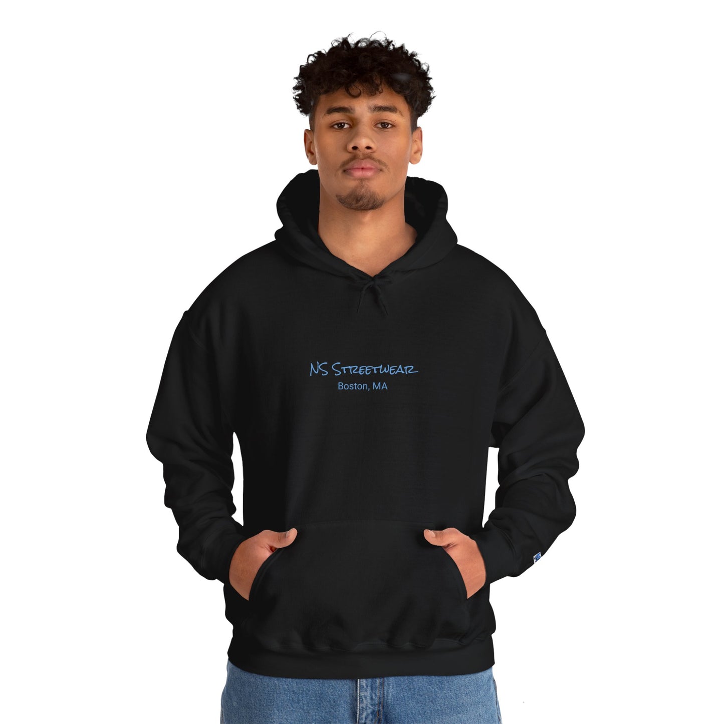 NS Streetwear Blue Lettering Hoodie