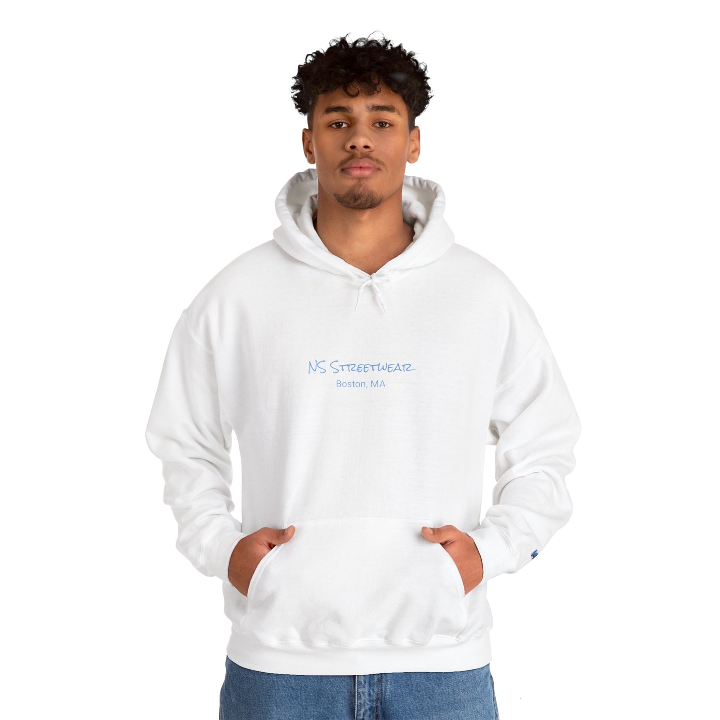 NS Streetwear Blue Lettering Hoodie