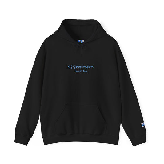 NS Streetwear Blue Lettering Hoodie