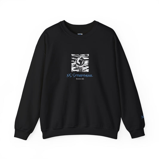 Black Globe Crewneck Sweatshirt